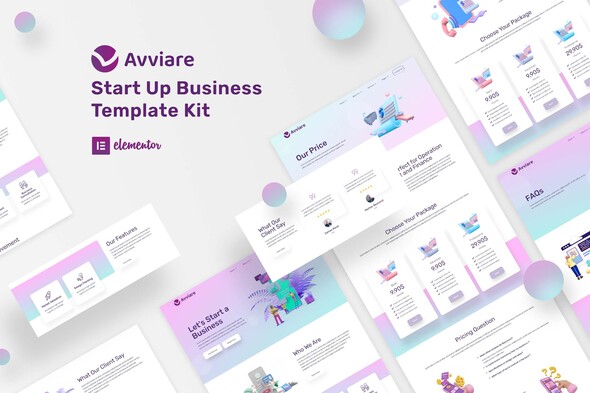 [Download] Avviare Start Up Business Elementor Template Kit 