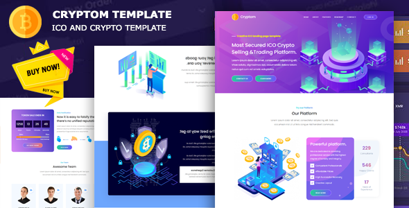 Download Cryptom – ICO and Crypto Template Nulled 