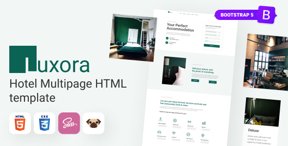 [Download] Luxora – HTML5 Luxury Interactive Hotel Template 