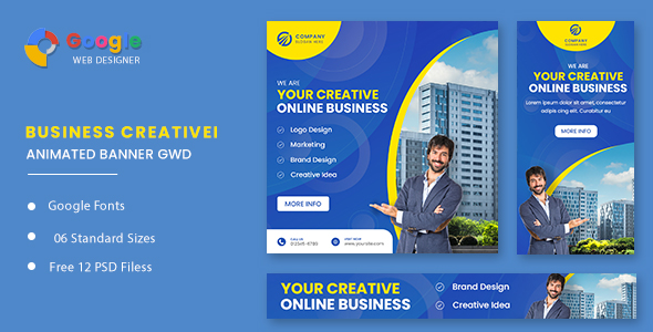 Download Creative Market Animated Banner GWD Nulled 