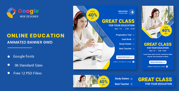 Download Business Course Animated Banner GWD Nulled 