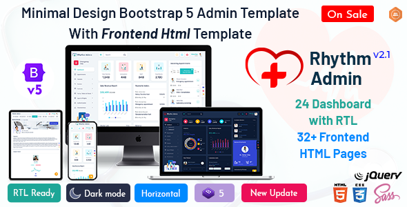 [Download] Rhythm – Medical Responsive Bootstrap 5 Admin Template Dashboard 