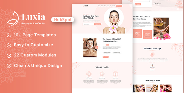 Download Luxia – Beauty & Spa Center HubSpot Theme Nulled 