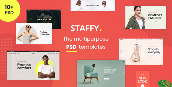 [Download] Staffy – The Multipurpose eCommerce PSD Templates 