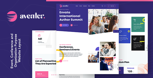 [Download] Aventer | Conferences & Events HTML Template 