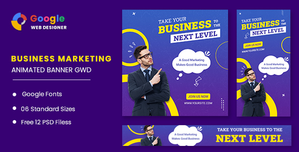 Download Bussiess Marketing Animated Banner GWD Nulled 