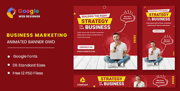 Download Company Growth Animated Banner GWD Nulled 