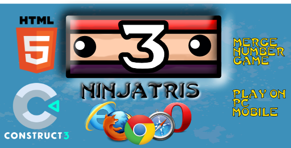 Download Ninjatris HTML5 Game (With Construct 3 All Source-code .c3p) Nulled 