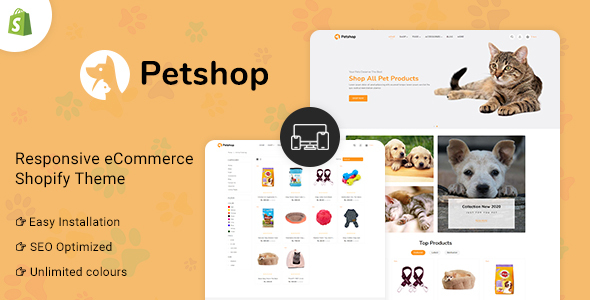 Download Petshop – Multipurpose E-commerce Shopify Template Nulled 