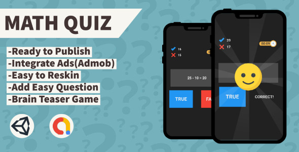 [Download] Math Quiz (Unity+Admob+Android+IOS) 