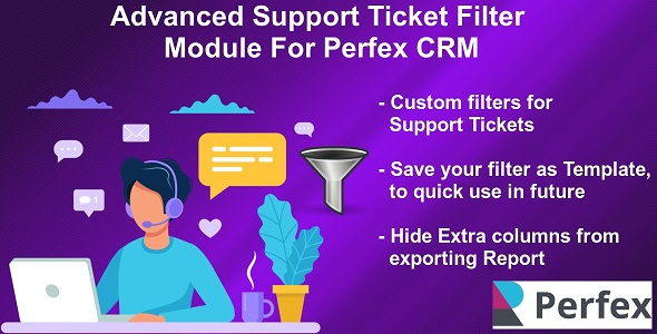 Download Advanced Support Tickets Filters Module for Perfex CRM Nulled 