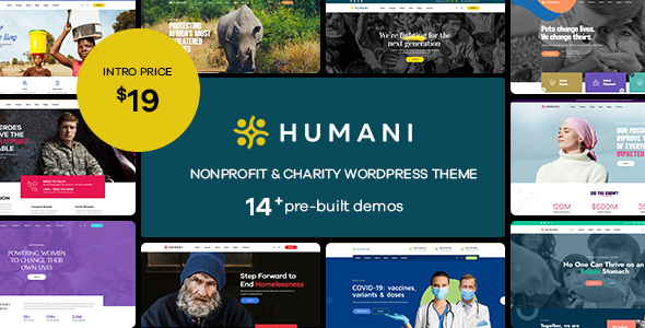 Download Humani – Nonprofit & Charity WordPress Theme Nulled 