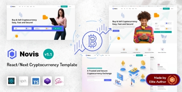 [Download] Novis – React Next.js Cryptocurrency Template 