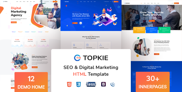 [Download] Topkie – SEO Marketing HTML Template 