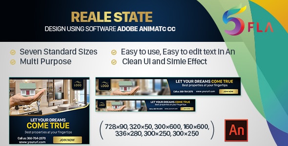 [Download] Real Estate HTML5 Ad (Animate CC) 