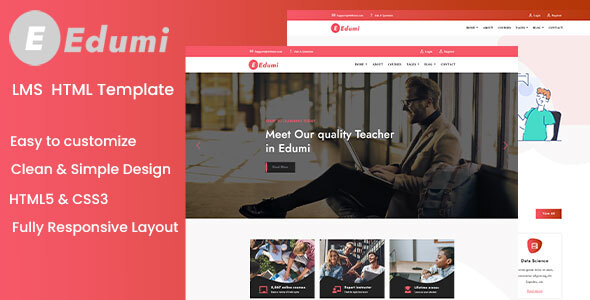 Download Edumi – Education And LMS HTML Template Nulled 