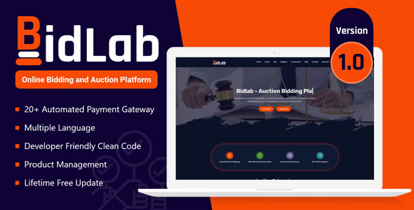 Download BidLab – Online Bidding & Auction Platform Nulled 