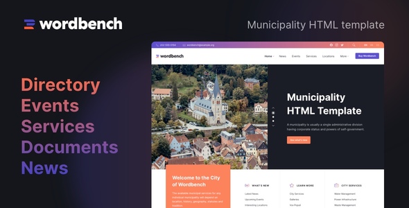 Download Wordbench – Municipality HTML Template Nulled 