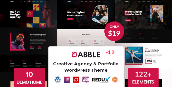 Download Dabble – Creative Agency & Portfolio WordPress Theme Nulled 