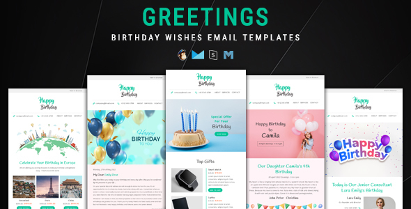 Download Greetings – Birthday Wishes Email Templates Bundle Nulled 