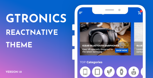 Download Gtronics React Native Theme/Templates Nulled 