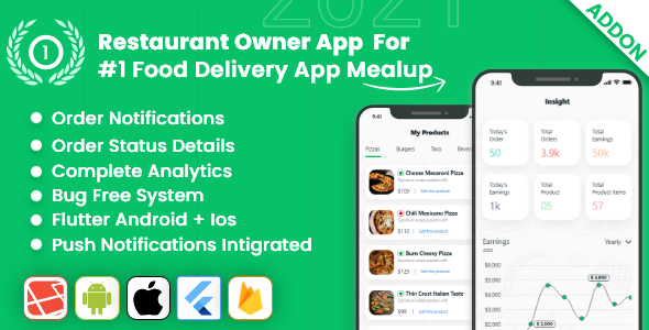 [Download] owner app for Multiple Restaurants Food Ordering Flutter App Mealup 