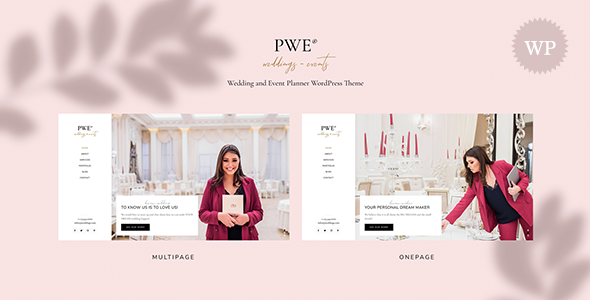 Download PWE – Wedding and Event Planner WordPress Theme Nulled 