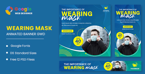 [Download] Wearing Mask Animated Banner GWD 