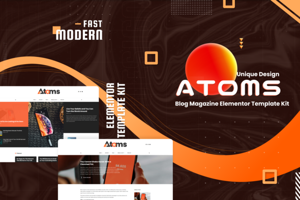 [Download] Atoms – Blog & Magazine Elementor Template Kit 