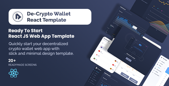 Download De-Crpyto Wallet – Cryptocurrency Web App React JS Template Nulled 