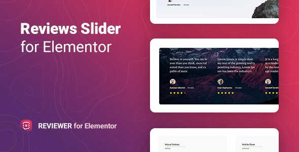 Download Reviewer – Reviews Slider for Elementor Nulled 