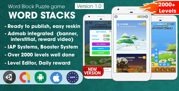 Download Word Stacks – Unity Template Project Nulled 