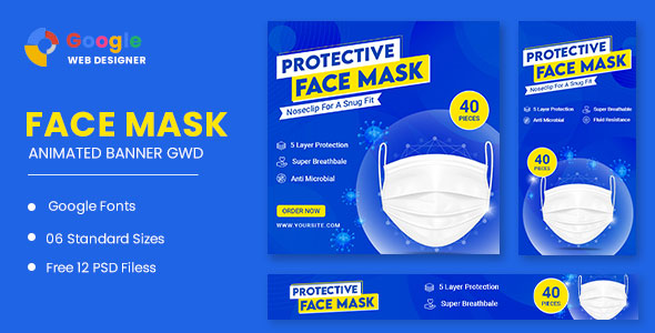 [Download] Face Mask Animated Banner Google Web Designer 