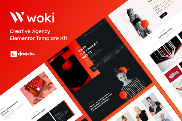 [Download] Woki – Creative Agency Elementor Template Kit 