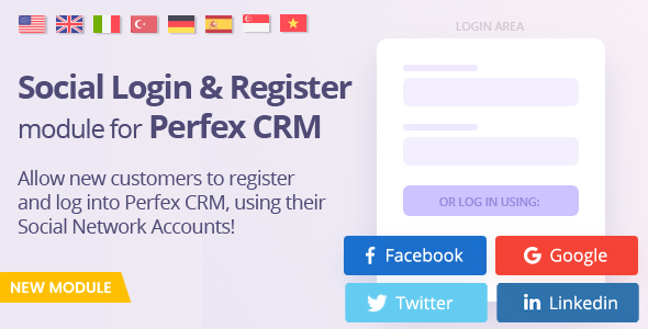 [Download] Social Media Login module for Perfex CRM 