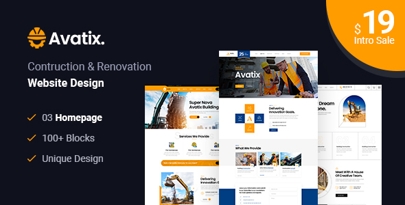 [Download] Avatix – Construction and Renovation HTML Template 
