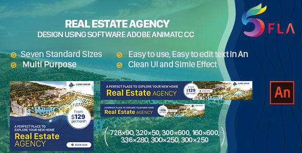 [Download] Real Estate Agency Html5 Banner Ad – Animate CC 