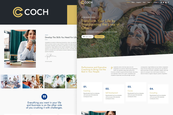 [Download] Coch – Business Coach Elementor Template Kit 