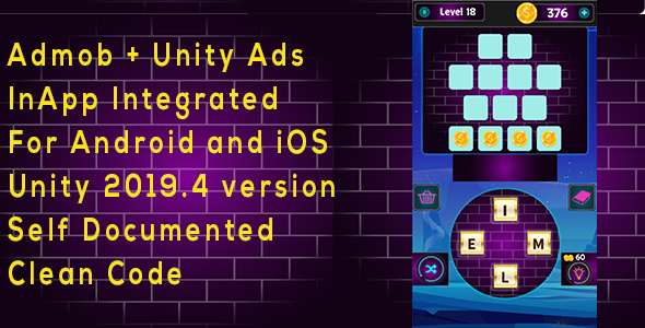 Download Word Connect – Admob & Uniy Ads with In-Apps Integrated Nulled 