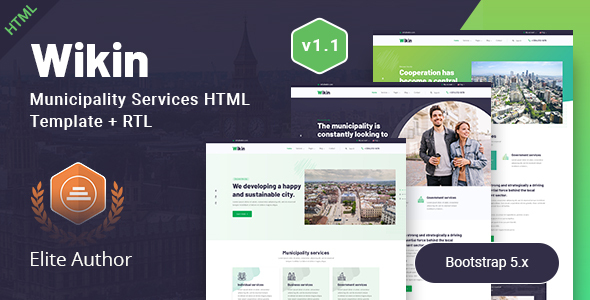 Download Municipality Services HTML Template – Wikin Nulled 