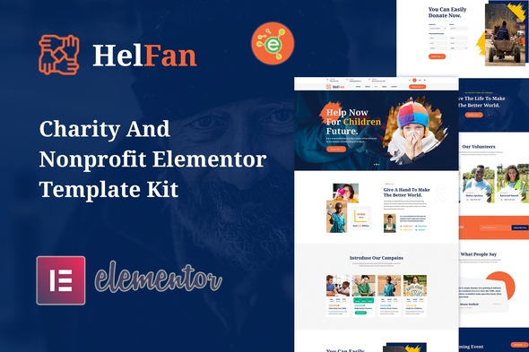 Download HelFan – Charity and Nonprofit Elementor Template Kit Nulled 
