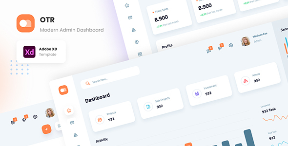Download OTR – Clean Admin Dashboard XD Template Nulled 