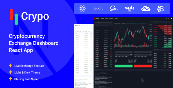 [Download] Crypo – Cryptocurrency Exchange Dashboard React App 