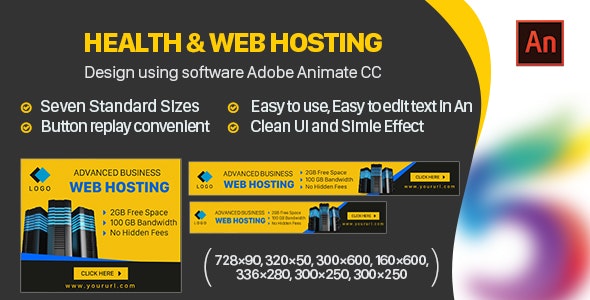 [Download] Hosting Website Banners HTML5 – Animate CC 