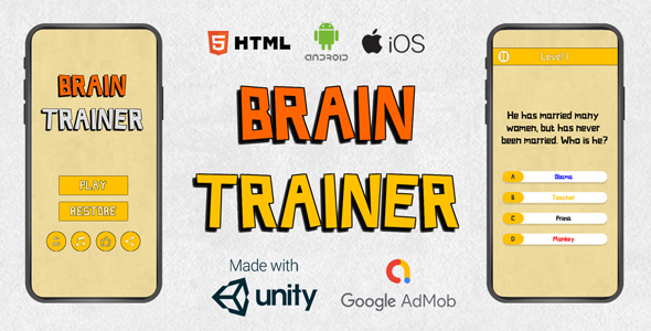 [Download] Offline Quiz Brain Trainer | Android, iOS, Html 