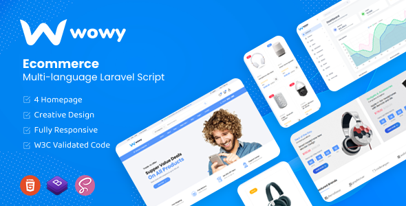 [Download] Wowy – Multi-language Laravel eCommerce Script 