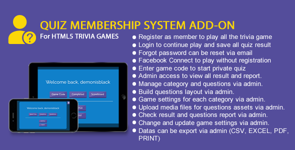 [Download] Quiz Membership System Add-On 