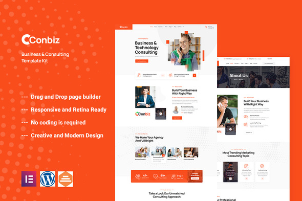 [Download] Conbiz – Consultancy & Business Elementor Template Kit 