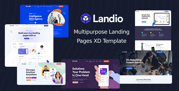 [Download] Landio – Multipurpose Landing Page XD Template 