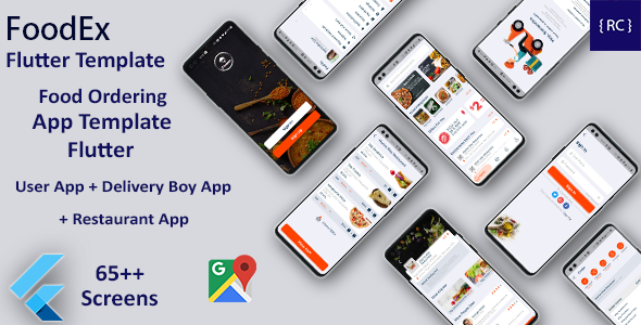 [Download] Food Ordering App | Food Delivery App | 3 Apps | Android + iOS App Template | FLUTTER | FoodEx 